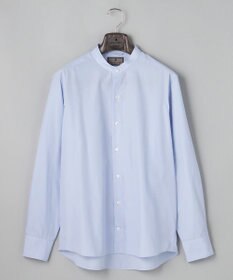 GOTAIRIKU 【シワになりにくい/洗える】ＴＣブロード シャツ_バンドカラー