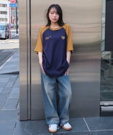 WEGO 【ユニセックス着用ITEM/MLサイズ展開】ワッフルラグランT（SS）
