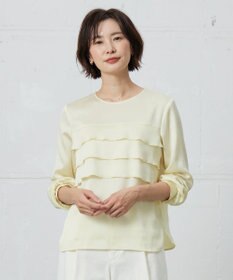 J.PRESS LADIES 【洗える】ヴィンテージWAVE ブラウス