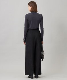 ICB 【洗える】 パウダリーチュール ハイネックトップス