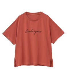 Green Parks フロッキー筆記体ロゴボックスＴシャツ