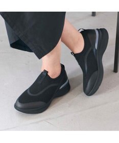 ing <ing>【レイン対応】ニットスリッポンスニーカー