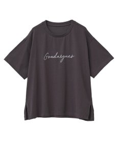 Green Parks フロッキー筆記体ロゴボックスＴシャツ
