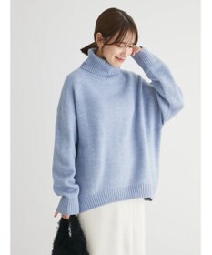 Green Parks ｆｕｗａっとメランジタートルニットプルオーバー