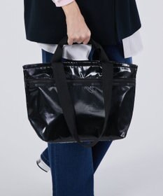 LeSportsac TWO HANDLE ZIP TOTE/ブラックシャイン