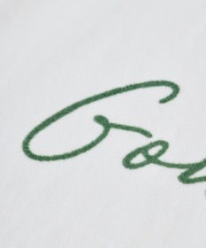 Green Parks フロッキー筆記体ロゴボックスＴシャツ