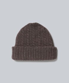 WHITE MAILS 【UNISEX】WOOL PAPER DOUBLE KNIT ケーブルビーニー