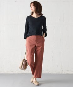 ANY L 【ウエストゴム/リントラク加工/裏起毛/ストレッチ】シークレットウォーム　テーパードパンツ