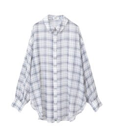 earth music&ecology シアーチェックシャツ