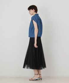 GRACE CONTINENTAL シアーデニムドルマントップ