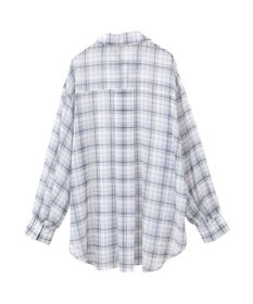 earth music&ecology シアーチェックシャツ