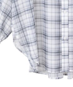 earth music&ecology シアーチェックシャツ