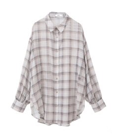 earth music&ecology シアーチェックシャツ