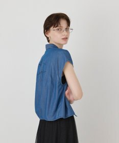 GRACE CONTINENTAL シアーデニムドルマントップ