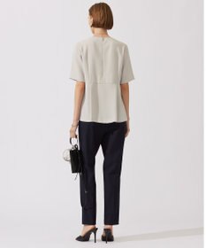 ICB 【UVカット・接触冷感・防シワ・洗える】エステルダブルクロス タックデザインプルオーバー