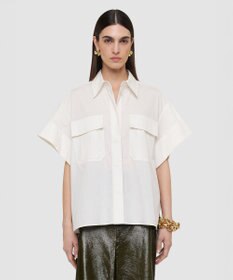 JOSEPH ポプリンコットン　ショートスリーブシャツ