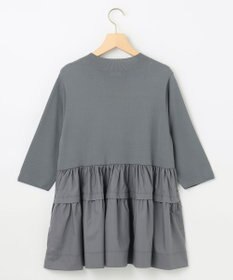 組曲 【UVケア・接触冷感・六分袖】ブラウスコンビ ティアードニット