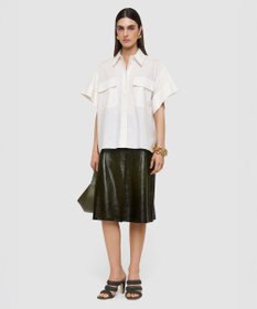 JOSEPH ポプリンコットン　ショートスリーブシャツ