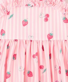 ANY KIDS ストライプ×フルーツ ワンピース 水着