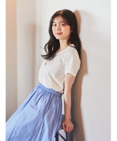 earth music&ecology ＶネックＴシャツ（汗じみ防止）