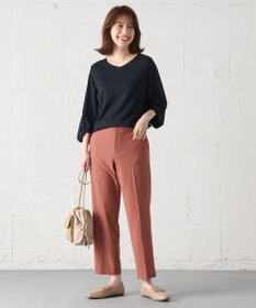 ANY 【ウエストゴム/リントラク加工/裏起毛/ストレッチ】シークレットウォーム　テーパードパンツ