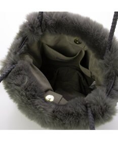 UNBILLION カシュカシュ cachecache / ロングハンドルエコファー巾着トート