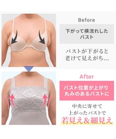 BRADELIS New York 【BRADELIS NewYork peace】ハッピーバストアップブラキャミソール25 ノンワイヤー 補整 ブラトップ カップ付き 補正下着