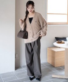 WEGO 【25年秋冬新作/WEB限定】別注USPOLOシャギーニットカーデ