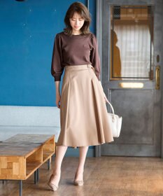 ANY SIS L 【洗える】チノライクタック スカート