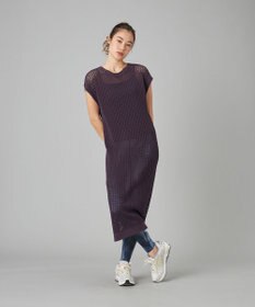 Chacott Chacott BALANCE【ノーソイングニット】メッシュニットワンピース