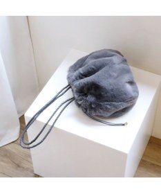 UNBILLION カシュカシュ cachecache / ロングハンドルエコファー巾着トート