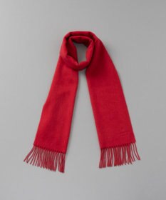 AURORA LANVIN COLLECTION ランバン コレクション カシミヤ  無地プチマフラー　　（幅20cm)