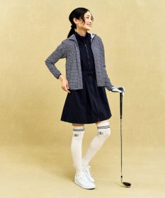 23区GOLF 【WOMEN】フロントジッパーで着脱便利！ベルト付きワンピース