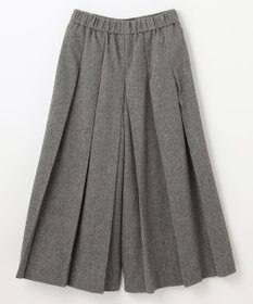 ANY 【手洗い可/ウエストゴム】タックワイドパンツ