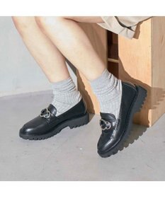 ing <ing>リングビット厚底ローファー