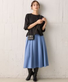 組曲 【洗える・4色展開】ウーステッドライクギャバ スカート