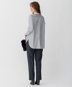 自由区 【洗える】ストレッチシャーティング ブザムシャツ