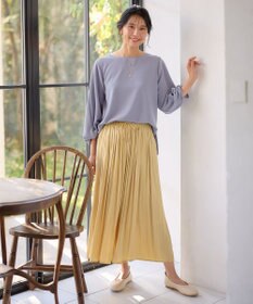 ANY L 【洗濯機可】ジャガード袖ねじりプルオーバー