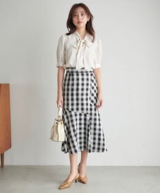 Feroux 【洗える】チェックマーメイド スカート
