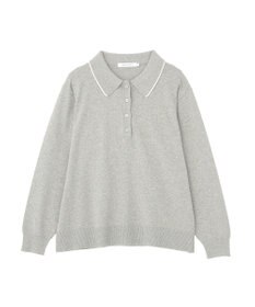 AMERICAN HOLIC 配色ラインニットポロ