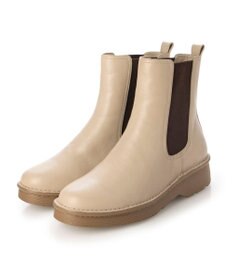 ing <ing>【WEB限定】【3E】【サスティナブルシリーズ】厚底サイドゴアショートブーツ