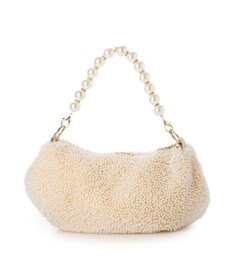 UNBILLION カシュカシュ cachecache / パール調ビーズワンハンドルバッグ