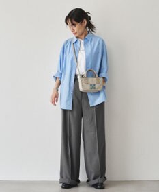 russet 《モノグラム刺繍》コーデュラナイロン2WAYミニショルダーバッグ（CE-1778）