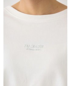 AMERICAN HOLIC 刺繍ロゴミニ裏毛ボートネックチュニック