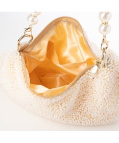 UNBILLION カシュカシュ cachecache / パール調ビーズワンハンドルバッグ