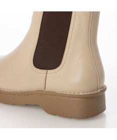 ing <ing>【WEB限定】【3E】【サスティナブルシリーズ】厚底サイドゴアショートブーツ