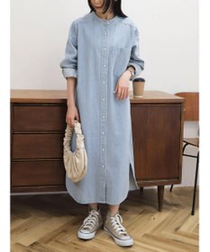 CRAFT STANDARD BOUTIQUE デニムパールボタンワンピース