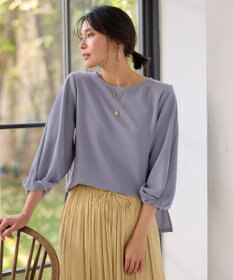 ANY L 【洗濯機可】ジャガード袖ねじりプルオーバー