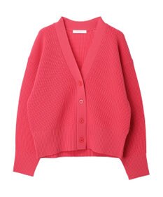 Green Parks スポンディシュ畦編みショート丈カーディガン