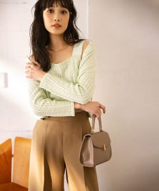 組曲 【WEB限定】CHAI ケーブルニットカーディガン